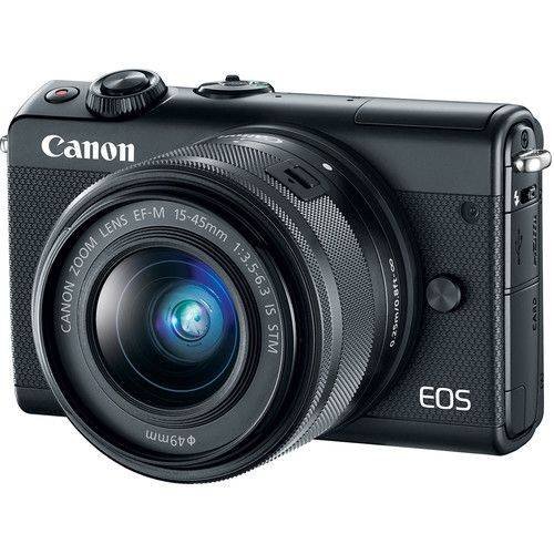 Câmera Digital Canon EOS M100 Mirrorless Kit Lente 15-45mm