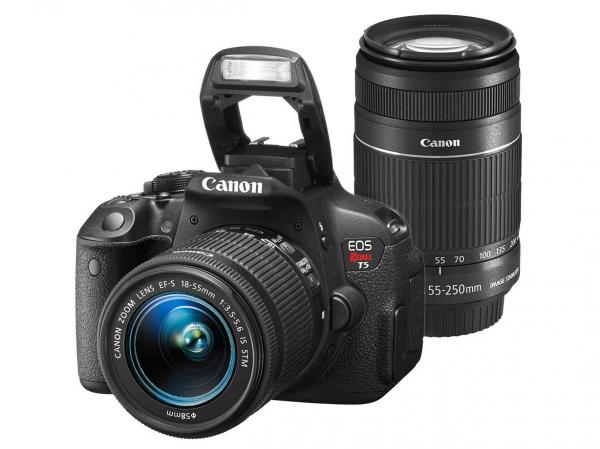Tudo sobre 'Câmera Digital Canon EOS Rebel T5 Premium Kit - 18MP Profissional Visor 3” Filma Full HD'
