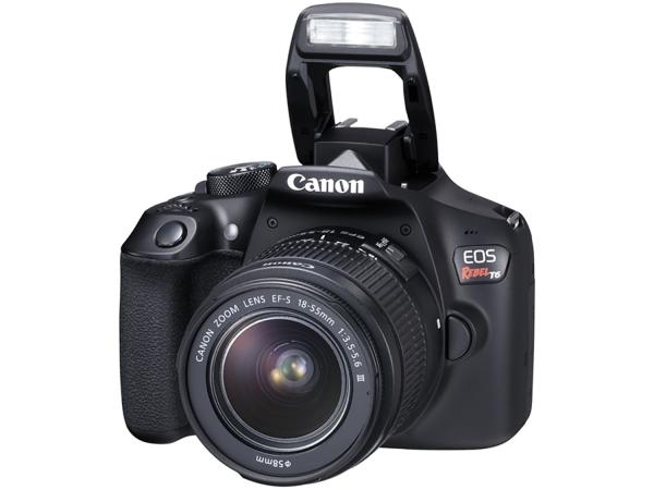 Tudo sobre 'Câmera Digital Canon EOS Rebel T6 18MP - 3” Full HD Wi-Fi'