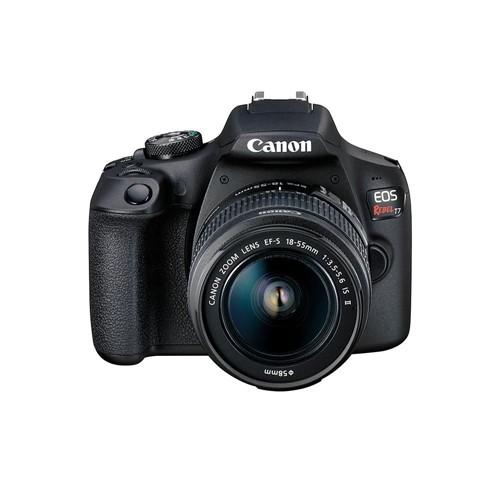 Câmera Digital Canon Eos Rebel T7 Dslr 24.1mp 3" Ef-s 18-55mm Is Ii Preto