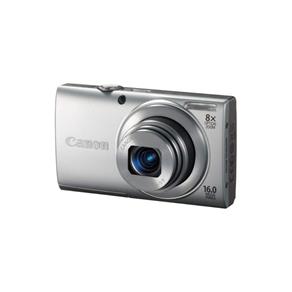 Câmera Digital Canon PowerShot A2300 Prata 16MP com 5x Zoom Óptico LCD 2.7 Filma em HD + Cartão SD 4GB