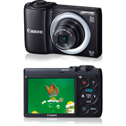 Câmera Digital Canon PowerShot A810 16 MP C/ 5x Zoom Óptico Preta