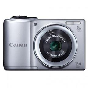 Camera Digital Canon Powershot A810 Prata 16Mp com 5X Zoom Optico Lcd 2.7`` Filma em Hd Smart Auto Deteccao de Face