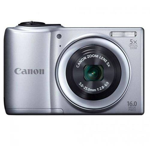 Camera Digital Canon Powershot A810 Prata 16mp Filma em Hd Smart Auto Deteccao de Face