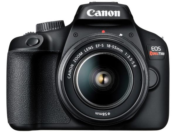 Tudo sobre 'Câmera Digital Canon Semiprofissional 18MP - EOS Rebel T100 Wi-Fi'