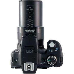Camera Digital Canon Sx50 Hs Preta com Lcd 2,8 Polegadas,12.1Mp, Zoom Optico 50X, Video Full Hd, Estabilizador de Imagem Detector de Face e Sorriso