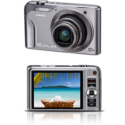 Câmera Digital Casio Exilim EX-H10 12.1MP C/ 10x Zoom Óptico Prata