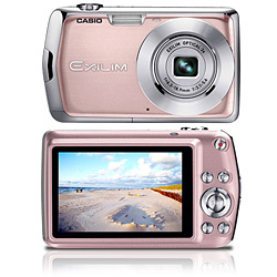 Câmera Digital Casio Exilim EX-Z2 12.1MP C/ 3x Zoom Óptico Rosa