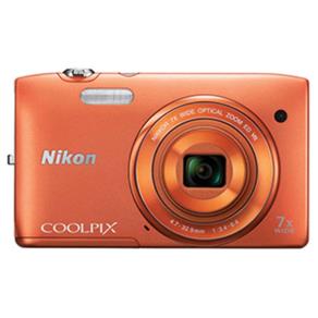 Camera Digital Coolpix S3500 Laranja 7908 -Nikon