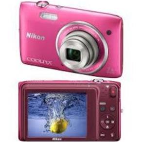 Camera Digital Coolpix S3500 Rosa 7909 -Nikon