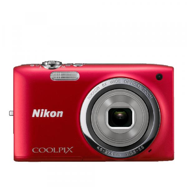 Câmera Digital Coolpix S2700 Vermelha -Nikon