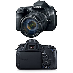 Câmera Digital DSLR Canon EOS 60D 18 MP Lentes EF-S 18-200 F/3.5-5.6 IS Preta