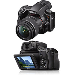 Tudo sobre 'Câmera Digital DSLR Sony Alpha SLT-A37K 16.1MP C/ Lente SAL1855 18-55mm'