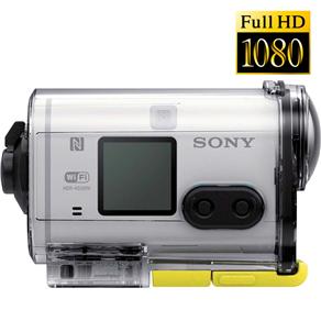 Câmera Digital e Filmadora de Ação Sony Full HD Action Cam AS100VR Branca, SteadyShot, Lente Carl Zeiss, Sensor Exmor R CMOS, Bionz X, Wi-Fi e NFC