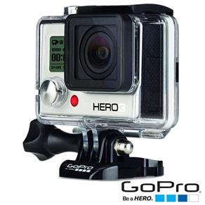 Câmera Digital e Filmadora GoPro HERO3 White Edition CHDHE-302 Prata/Preto, 5 MP, Wi-Fi, com Lente Grande Ângular Imersiva e Vídeo Full HD