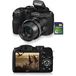 Tudo sobre 'Câmera Digital Finepix S2950 (14 MP) C/ 18x Zoom Óptico, Filma em HD, Foto Panorâmica, Dupla Estabilização de Imagem, Detecção de Sorriso e Piscada, LCD 3.0" + Cartão SD 4GB - Fuji'