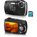 Câmera Digital Fuji XP30 14MP C/ 5x Zoom Óptico Cartão SD 4GB Preta