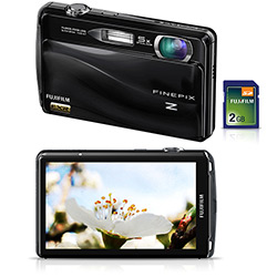 Câmera Digital Fuji Z700 12MP C/ 5x Zoom Óptico Cartão SD 2GB Preta