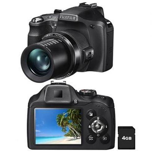 Camera Digital Fujifilm Finepix Sl300 com Lcd 3.0, 14mp, Zoom Optico 30x, Foto Panorama, Video Hd e