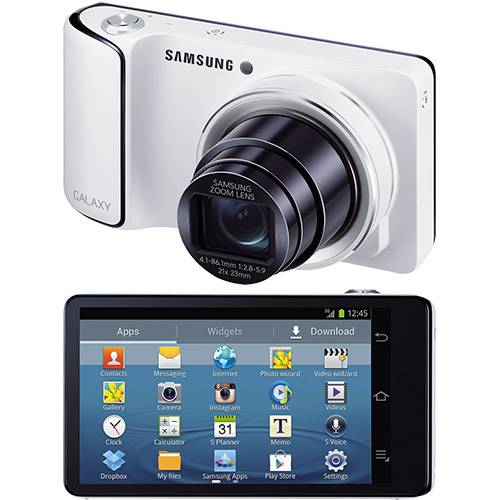 Câmera Digital Full HD Samsung Galaxy 16MP 21x Zoom Branco