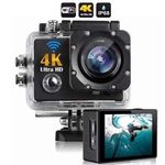 Camera Digital Go Plus 4k Sports Ultra Hd Wireless Preta New