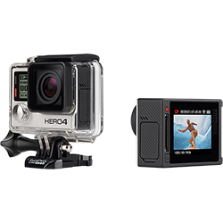 Câmera Digital GoPro Hero 4 Silver Adventure 12MP com WiFi Bluetooth e Gravação 4K