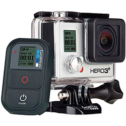 Câmera Digital GoPro Hero3 + Black Edition 12MP com Wi-Fi e Gravação de Vídeo em 4K, HD/Full HD