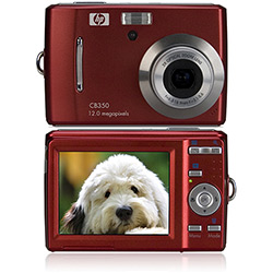 Câmera Digital HP CB350 12MP 3x Zoom Óptico Vermelha