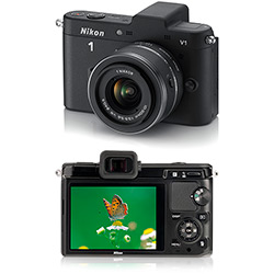 Câmera Digital Nikon 1 V1 10.1 MP C/ Lente Intercambiável 10-30 MM Preta