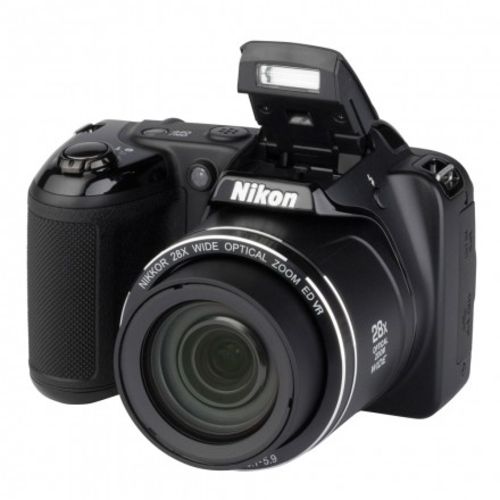 Camera Digital Nikon Coolpix L340 20.2mp Zoom Óptico 28x 43mb Preto