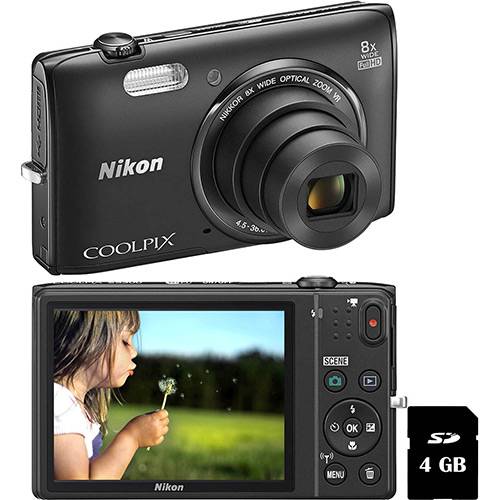 Tudo sobre 'Câmera Digital Nikon Coolpix S5300 16MP Zoom Óptico 8x Cartão 4GB - Preta'