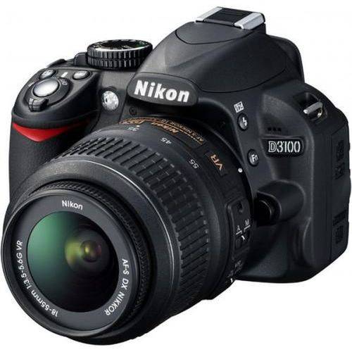Camera Digital Nikon D3100 Preta Dslr Semiprofissional, 14.2mp, Lcd 3.0 Polegadas, Saida Hdmi, Video