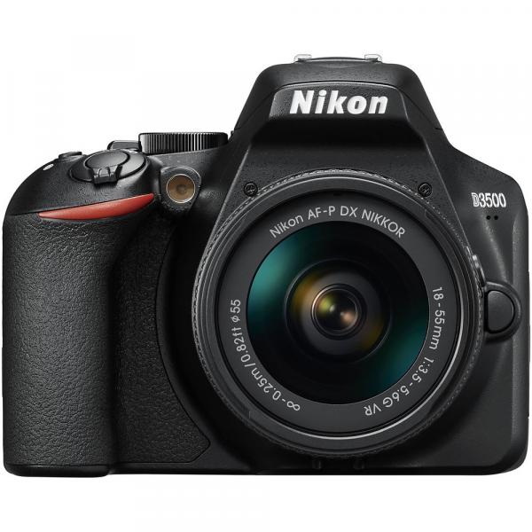 Câmera Kit Nikon D3500 com a Lente 18-55mm F/3.5-5.6 G VR