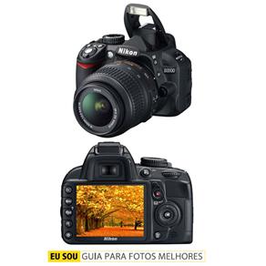 Câmera Digital Nikon DSLR D3100 Preta C/ 14.2MP, LCD 3.0", Saída HDMI, Vídeos em Full HD + Kit AF-S DX NIKKOR 18-55mm