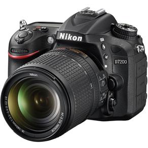 Câmera Digital Nikon DSLR D7200 com Lente 18-140mm