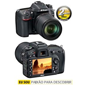 Câmera Digital Nikon DSLR VBK360XU D7100 Preta – 24.1MP, LCD 3.2”, Sensor de Imagem, CMOS DX, Disparo Contínuo 6QPS e Vídeo Full HD