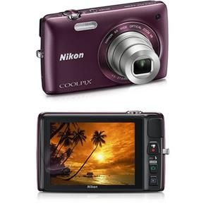 Câmera Digital Nikon S4400 201Mp Zoom Óptico 6X Cartão 4Gb Roxo