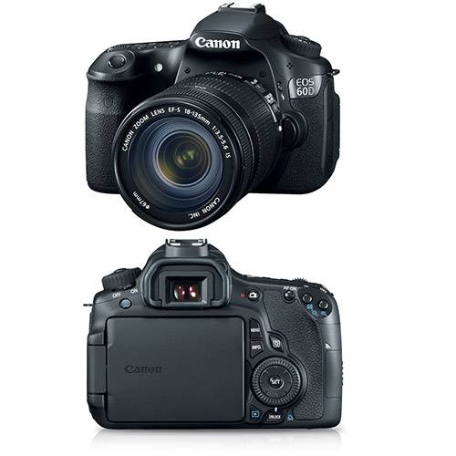 Tudo sobre 'Câmera Digital Profissional Canon DSLR EOS 60D 18 MP Lentes EF-S 18-135 F/3.5-5.6 IS Preta'