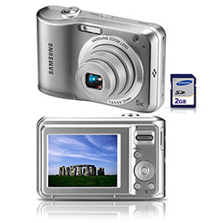 Tudo sobre 'Câmera Digital Samsung ES28 12.2MP 5x Zoom Óptico Prata'