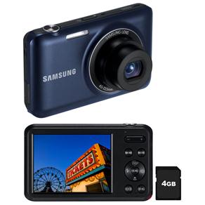 Câmera Digital Samsung ES95 Preto Cobalto, 16.1MP, 5x Zoom Óptico, LCD de 2.7", Estabilizador de Imagens, Smart Filter 2.0, Vídeo HD + Cartão 4GB
