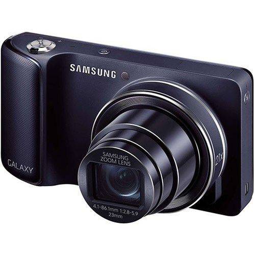 Camera Digital Samsung Galaxy Ek-gc100 Preta 16mp Zoom Optico de 21x Conexao Internet 3g Wi-Fi