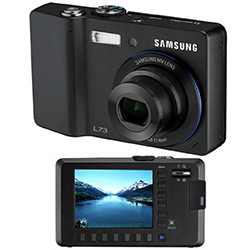 Tudo sobre 'Câmera Digital Samsung L73 7.2MP 3x Zoom Óptico Preta'