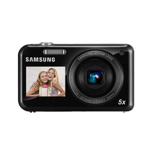 Câmera Digital Samsung PL120 Preta 14.2MP Ideal para Selfies