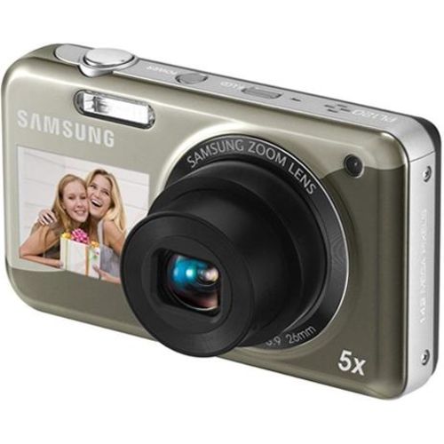 Câmera Digital Samsung PL120 Preta 14.2MP Ideal para Selfies