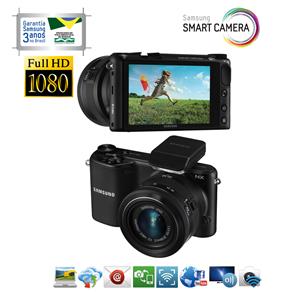 Tudo sobre 'Câmera Digital Samsung Smart NX2000 Preta 20.3MP, LCD 3.7" Touch Screen - Wi-Fi , Lente Intercambiável, Vídeo Full HD e Conexão HDMI'