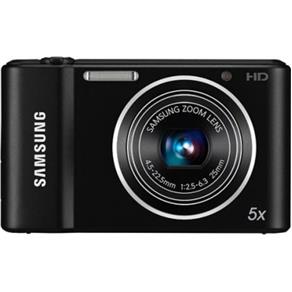 Câmera Digital Samsung ST64 Preto 14.2MP 4GB com Zoom Óptico de 5x LCD 2.7" Estabilização de Imagem Vídeo em HD Foto Panorâmica
