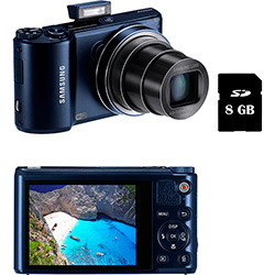 Tudo sobre 'Câmera Digital Samsung WB250 14.2MP, Zoom Óptico 18x, Grava em Full HD, Wi-Fi, Preta, Cartão de Memória 8GB'