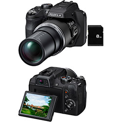 Câmera Digital Semi-profissional Fujifilm FinePix SL1000 16MP 50x Zoom Ótico com Cartão de 8GB