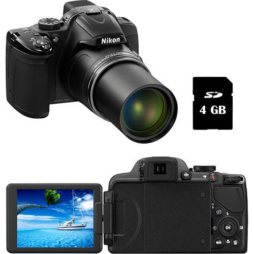 Tudo sobre 'Câmera Digital Semi-Profissional Nikon P520 18MP Zoom Óptico 42x Cartão 4 GB - Preta'