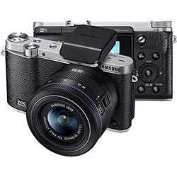 Câmera Digital Semi-Profissional Samsung Smart NX3000 20.3MP Preta